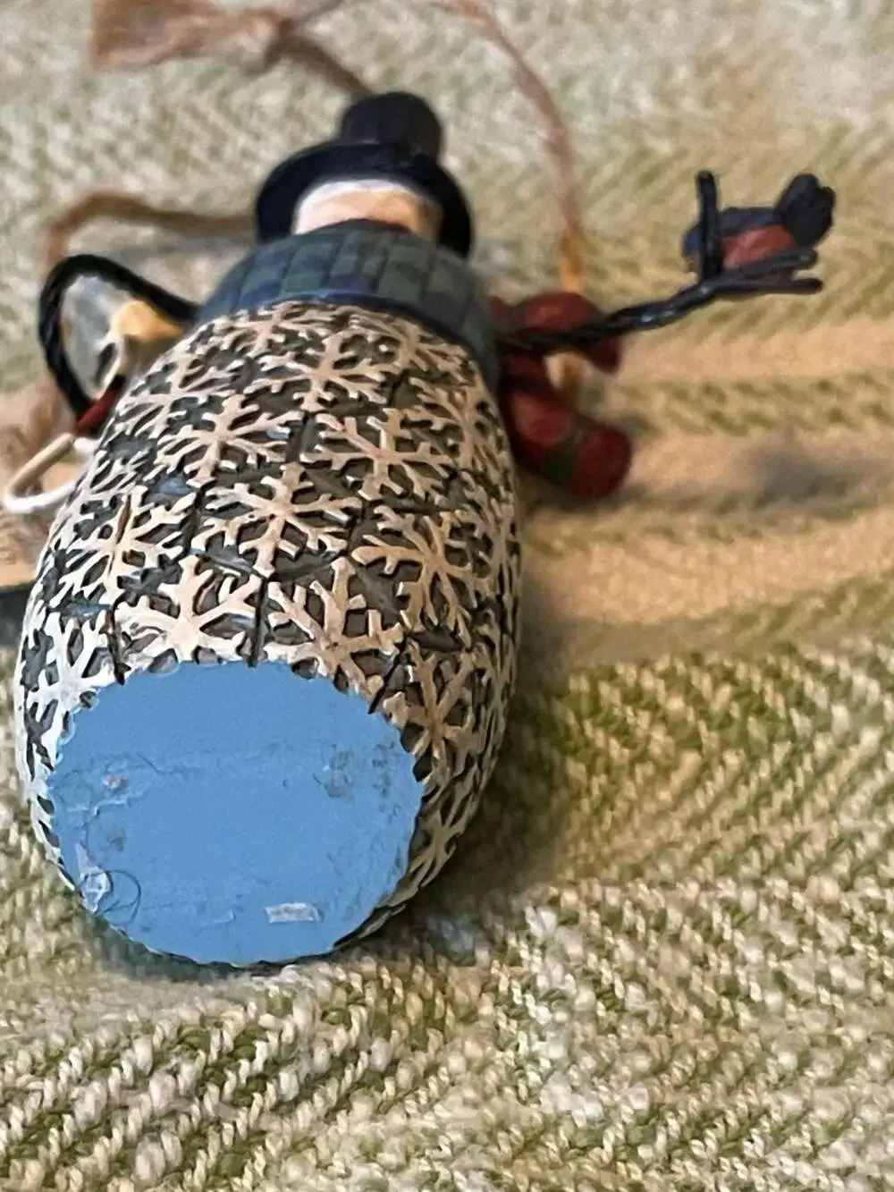 Jim Shore Heartwood Creek Snowman‎ Ornament with Cat, Folk Art